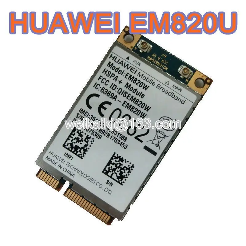 WDXUN EM820U 3G WCDMA GSM WWAN Mini PCI-E Card HSPA+ 21Mb (Unlocked)