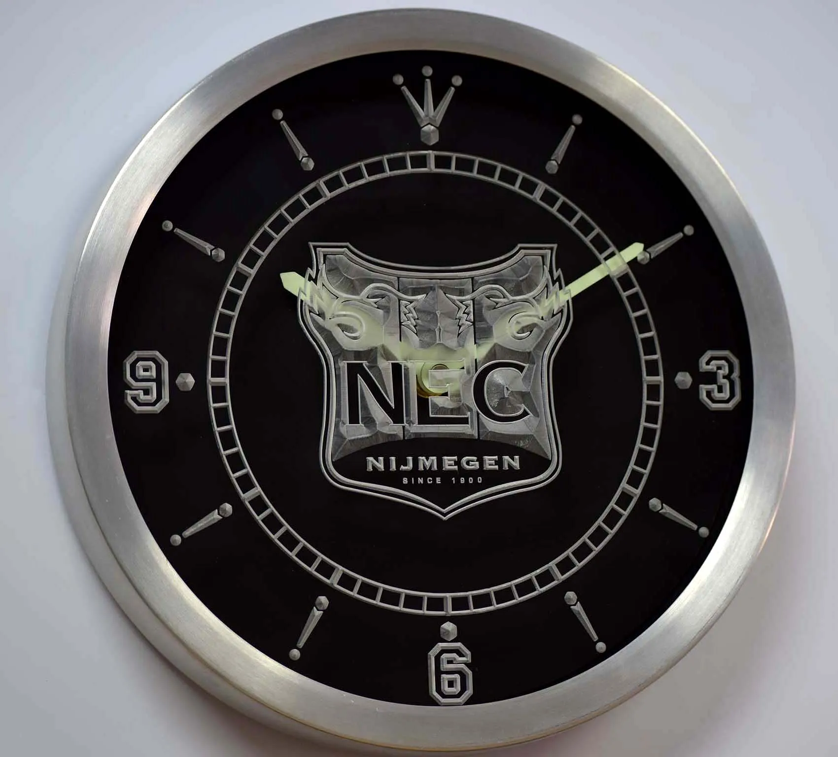 nc1020 NEC Nijmegen Eredivisie Football Neon Light Signs LED Wall Clock