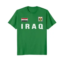 Iraq Flag T-Shirt .Brand Summer Men Cotton Clothing High Quality Custom Graphic Shirts