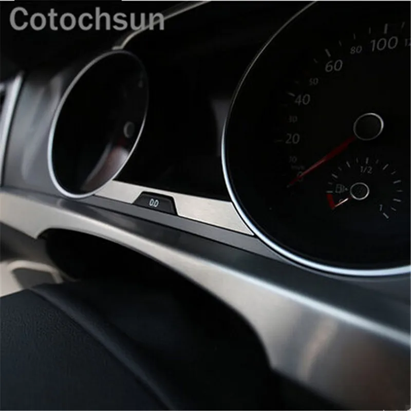 Cotochsun 3pcs/Set Auto Stainless Steel Panel Trim Decoration sticker case Fit For  Volkswagen GOLF 7 MK7