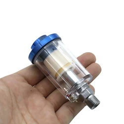 New High Quality 1/4'' Water Oil Separator Inline Air Hose Filter Moisture Trap For Compressor Spray Paint Gun Pneumatic Parts