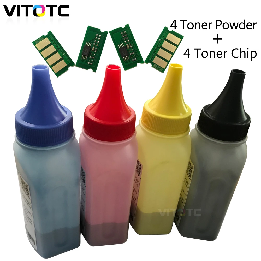 4 Color Cartridge Chip Toner Powder Compatible For Ricoh Aficio SP C250e SP C261SFNw SP C260DNw SPC250 SPC260 SPC261sf SPC261DNw