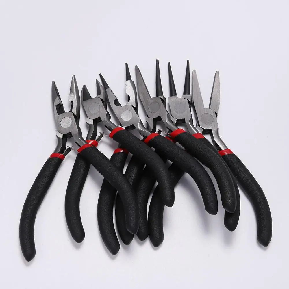 Ferronickel Carbon-Hardened Steel Round Nose End Cutting Jewelry Pliers Tools DIY Equipment Pliers Fit Handcraft Beadwork Repair