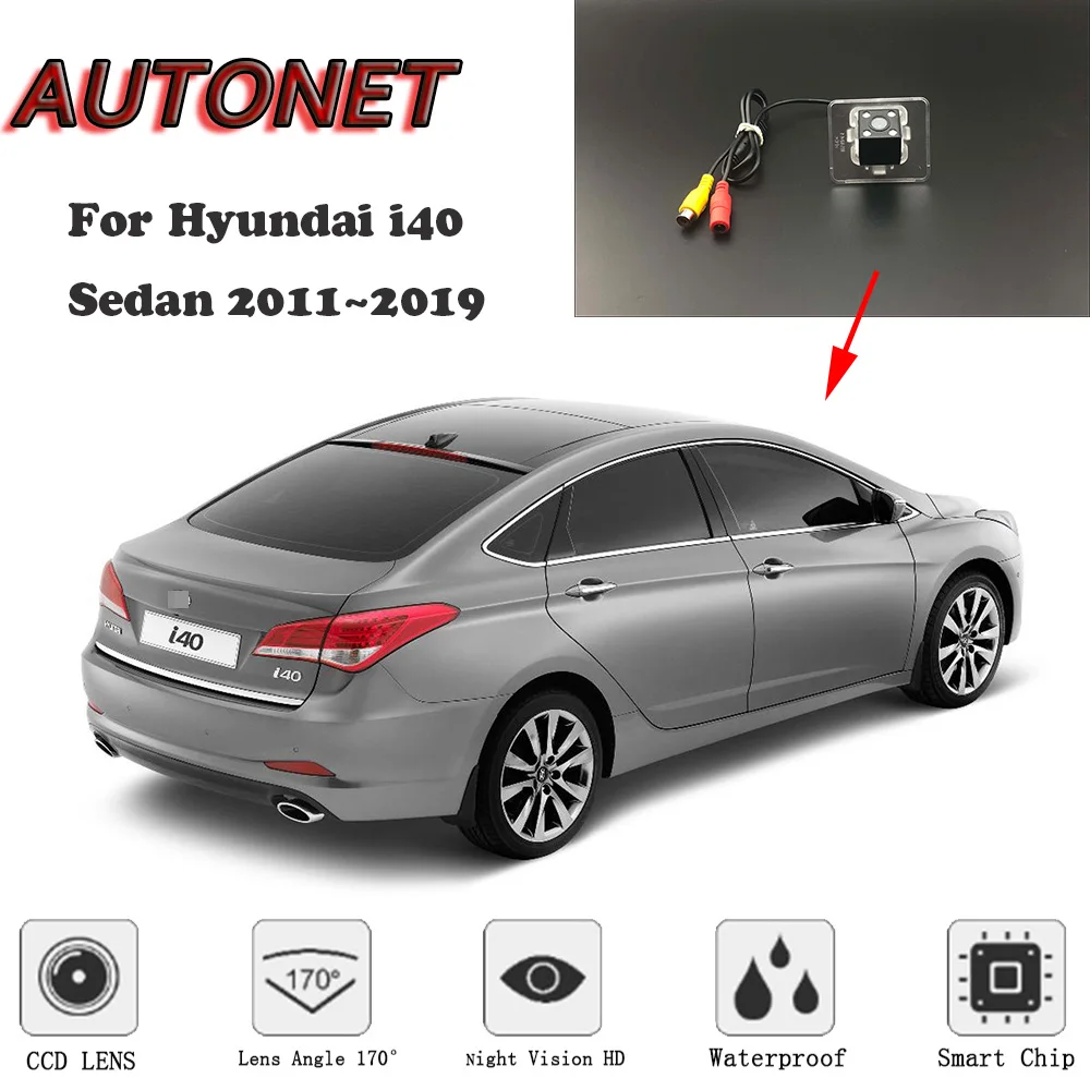 

Камера заднего вида для Hyundai i40 Sedan 2011 ~ 2019, камера заднего вида с ночным видением