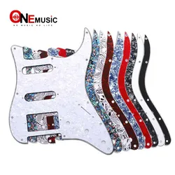 Multi Color 3 Ply 11 Holes SSH Guitar Pickguard Anti-Scratch Plate For ST FD Electric Guitar