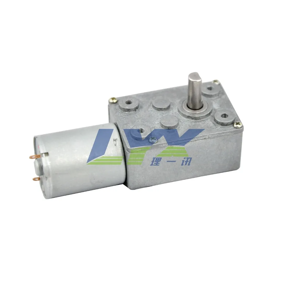 LX370WG 12V 10RPM/min DC speed reducing motor,large torque micro worm wheel and worm reducer motor