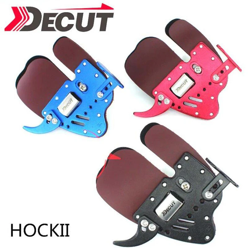 Decut HOCKII Archery Finger Guard Protection Right Hand Pad Glove Tab For Bow Finger Protector  Hunting Accessories