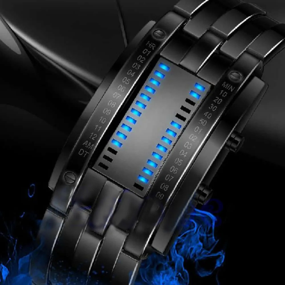 

Fashion Creative Digital Watch Men Binary Watch Waterproof Sport Men's Watch Electronic Watches Binary Clock Reloj Binario