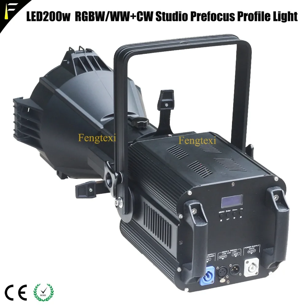 Theater Studio LED Profile Light RGBW 4in1 200w With Beam Angle 19 Degree Stage LED Profile Focus Lighting