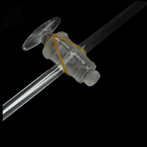 2/3/4/5/6mm Bore Borosilicate Glass Vacuum Piston Stopcock Straight Hollow Plug