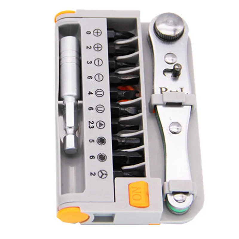 12 In 1 Portable Mini 1/4 Quick Ratchet Socket Wrench & Screwdriver Kit Bits Set Hand Repair Tool Hand Tool Set Bicycle Repair