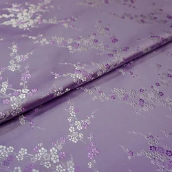 Purple Plum Pattern 3D Jacquard Yarn Dyed Fabric For Women Wedding Dress, Coat, Bag, Sofa Cushion Sewing Accessories Patchwork