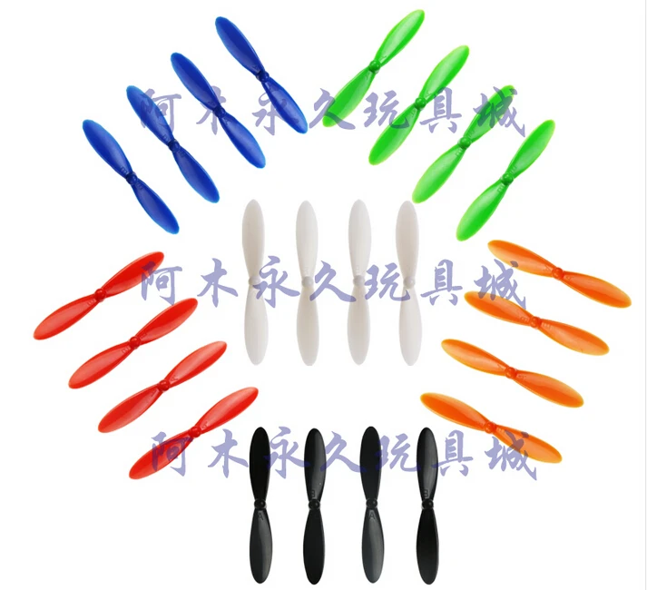 4pcs/lot 6 colors Hubsan H107L H107C H107D H108C Y310B JXD385 X4 Quadcopter Propellers