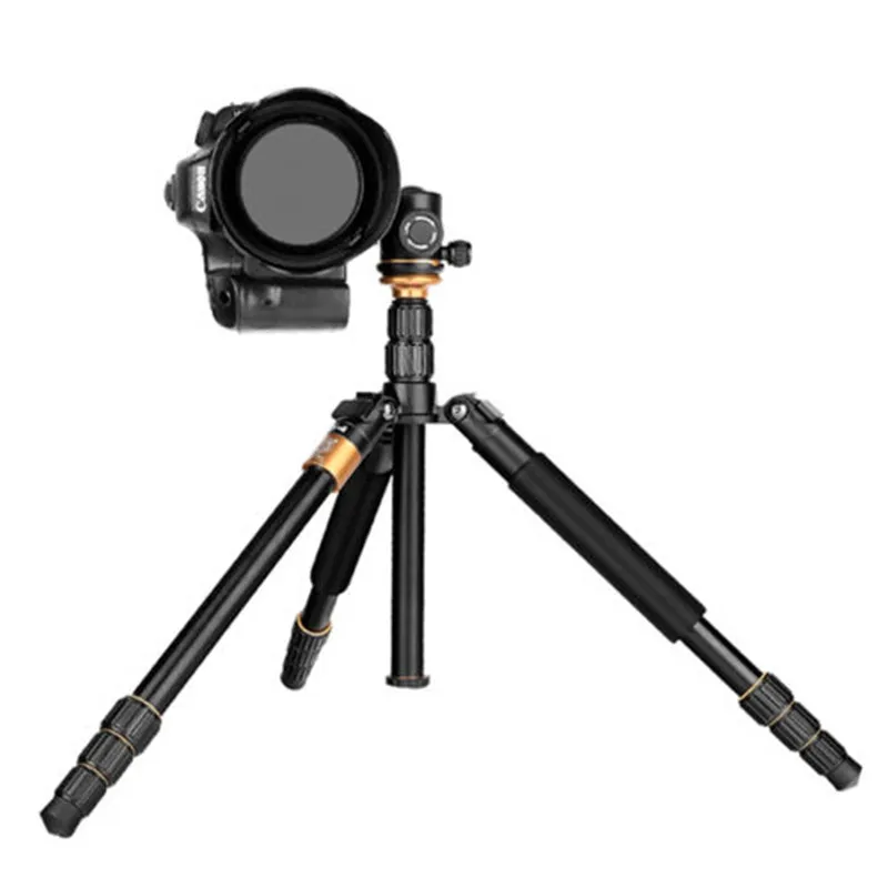 QZSD Q999s Portable Pro  Aluminum alloy Tripod Monopod & Ball Head Compact Travel for DSLR Camera Hot