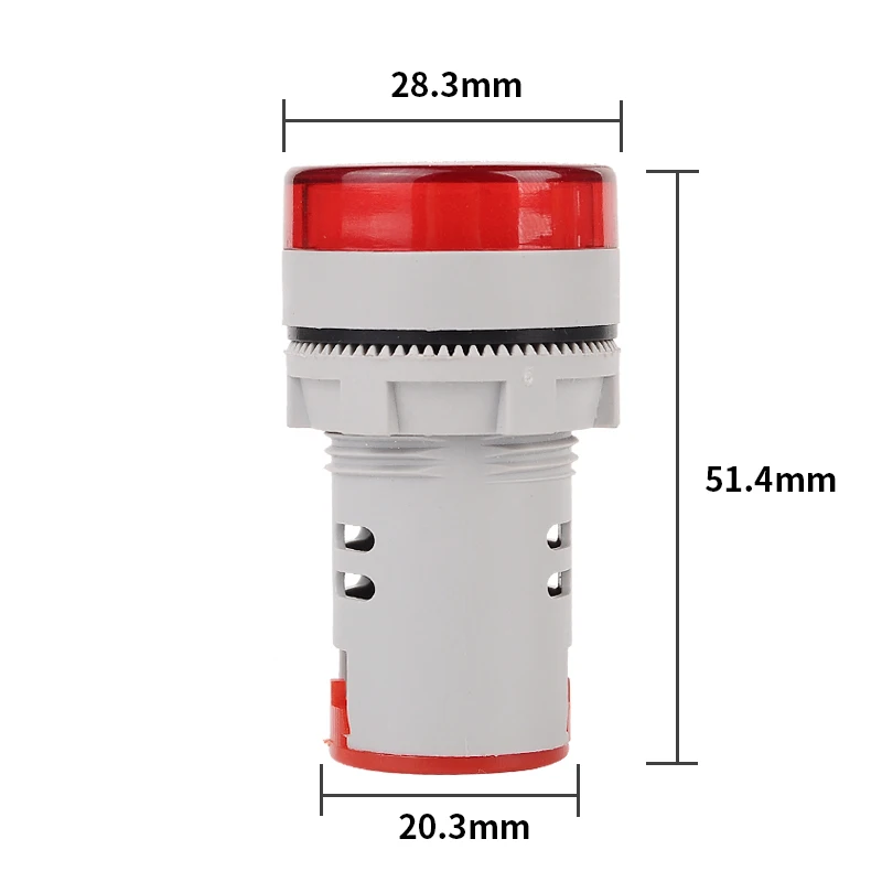 Moc 220VAC 22mm cyfrowy wyświetlacz amperomierz Monitor wskaźnik prądu sygnał świetlny amperomierz Tester pomiar 0-100A amperomierz