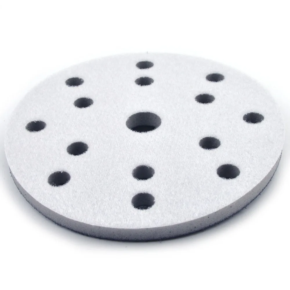 6 Inch(150mm) 15-Hole High Density Hard Sponge Surface Protection Interface Pads for 6" Sanding Pad, Power Grinder Accessories