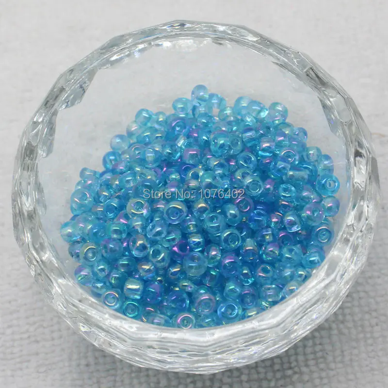 Mini. Order is $7!1-2mm 4#  Small Multicolor Glass Oval Tube spacer for Jewelry Making accessories Beads 4000pcs/35g