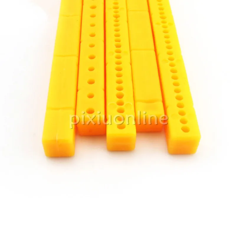 2pcs/pack J244b Yellow Color 95mm Plastic Stick Multi-aperture Plastic Connect Rods DIY Model Car Frame Stick Sell at a Loss