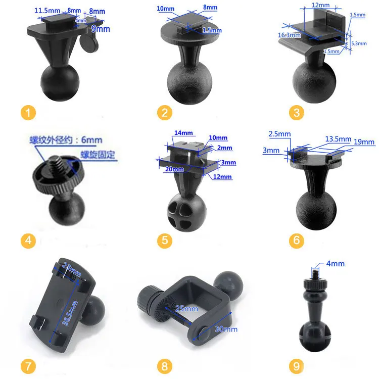 KCSZHXGS Car Dvr Holder Mounting for Dvr Holder Bracket 1pc