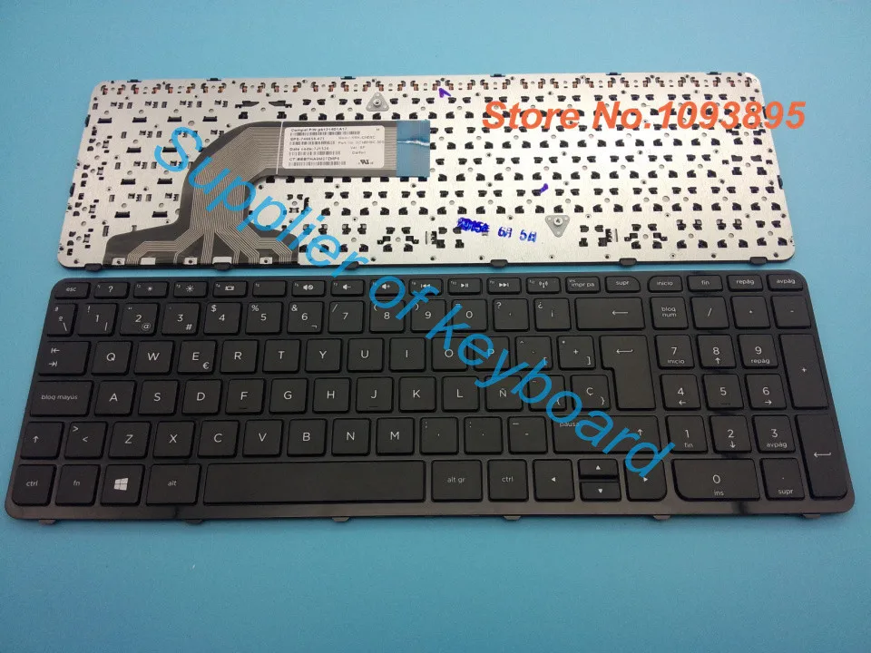 NEW For HP 15-F010WM 15-F010DX 15-F009WM Laptop Latin Spanish Keyboard with Frame