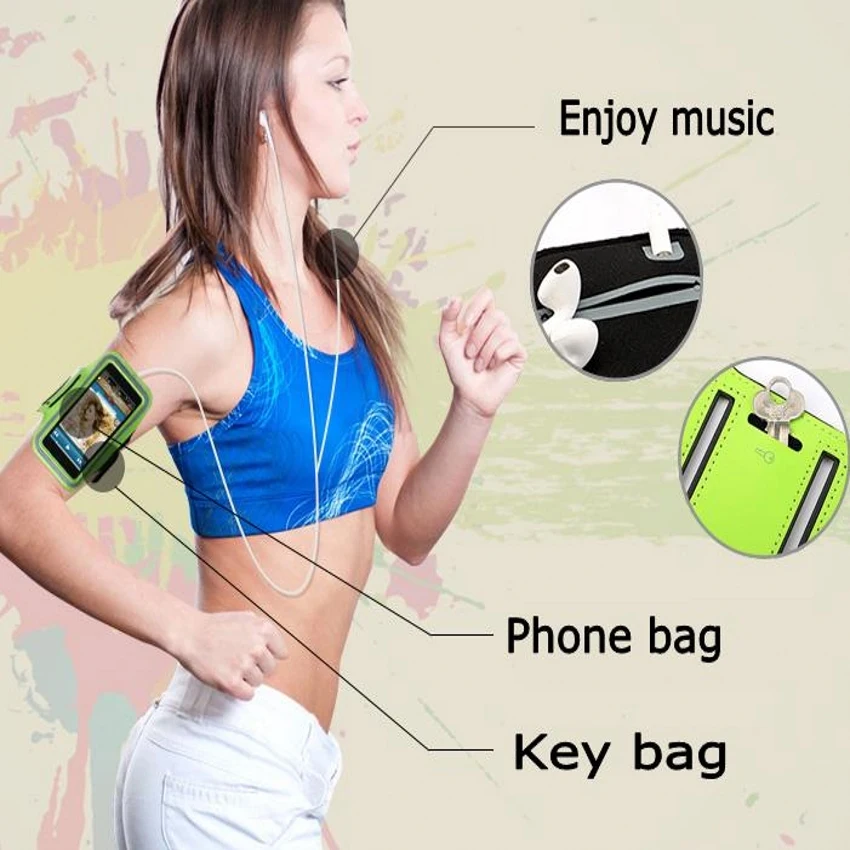 Sport Armband for Samsung Galaxy A14 A24 A34 A54 A55 A53 A23 A13 Case Soft Belt Travel Gym Waterproof Running Armband Phone Bag