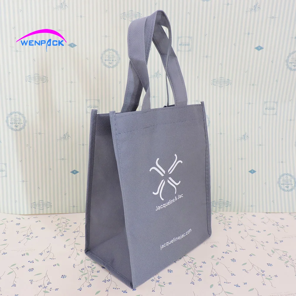 Hand Handle  Non Woven Bag with Custom Printed Logo Shopping Gift