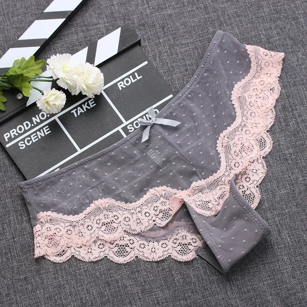 2020 Sexy Lace Women Panties Fashion Underpants Tempting Pretty Briefs Cotton Low Waist Cute Women Underwear Hipster Lingrie