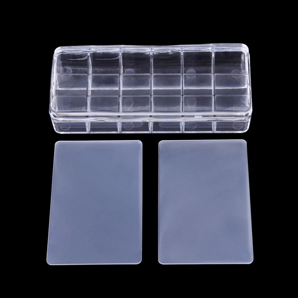 

Biutee 12.5*5.5cm Big Size Clear Jelly Nail Stamper Rectangular Silicone Soft Nail Art Stamper & 2 Scrapers Stamping Tool