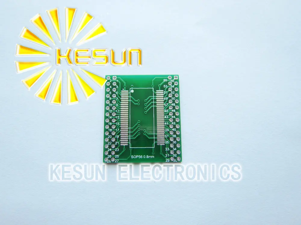 100PCS X TSSOPII TSSOP56 turn DIP56 56pin SDRAM 0.635mm / 0.8mm IC adapter Socket / Adapter plate  PCB