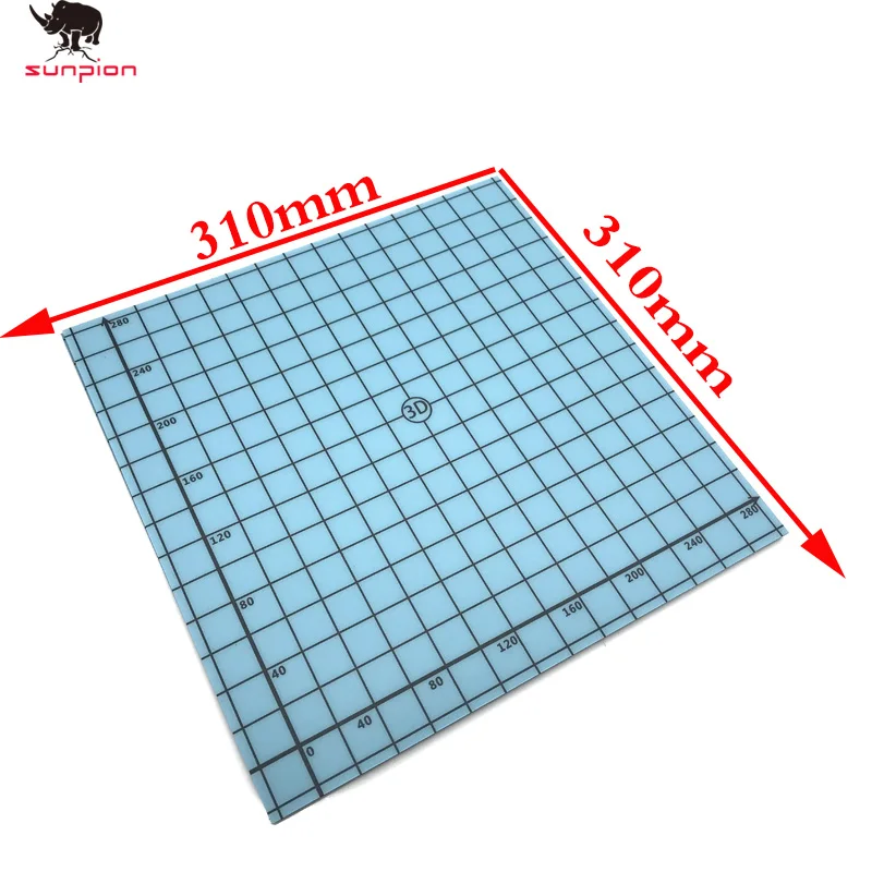 Magnetic Print Bed Tape square 300*300mm-310*310mm Coordinate Printed sticker Build Plate Suitable for CREALITY CR-10S