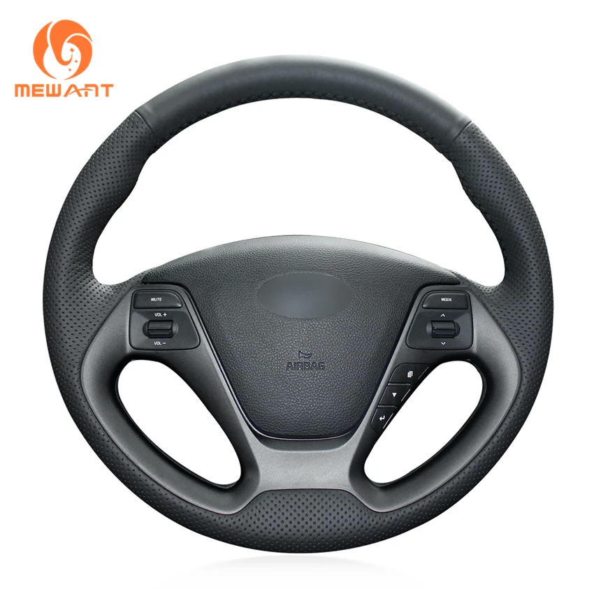 

MEWANT черная накладка на руль из искусственной кожи для Kia Ceed Cee 'd 2 acroke Pro Ceed GT Forte 5 Koup Cerato 3 2012-2018