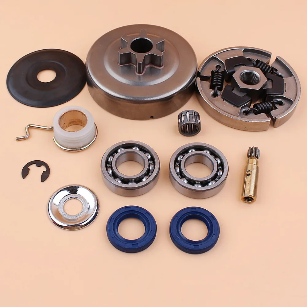 Kit ingranaggi a vite senza fine della pompa dell'olio del cuscinetto a tamburo della frizione per STIHL 017 018 MS170 MS180 MS 170 180 seghe a catena per motoseghe a Gas 3/8 6T