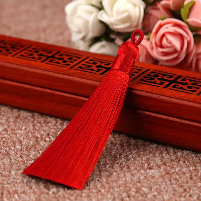 5pcs/lot 8cm Cotton Silk Tassel Cords Charms Brush with Circle for Earrings Charm Pendant Tassels fit DIY Jewelry Making
