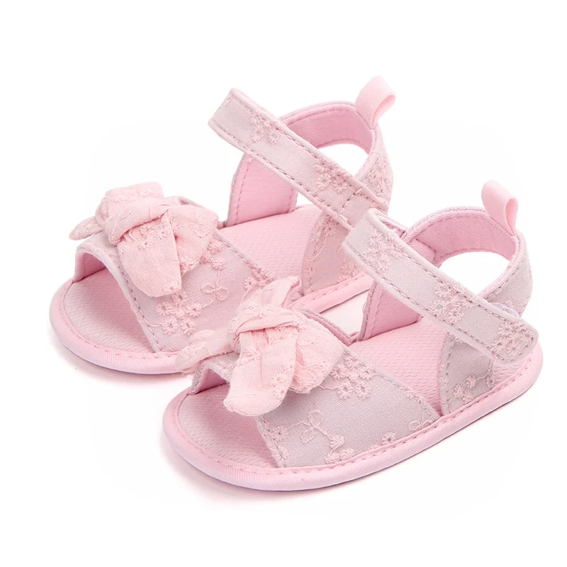 

Newborn Baby Girl Shoes Summer Bowknot Cute Shoes Toddler Casual Crib Sandals For Girls