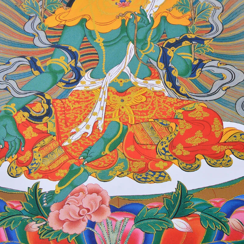 Tibetan Thangka scroll painting art buddhist thangkas,Thanka Embroidery decorative painting Traditional culture collection