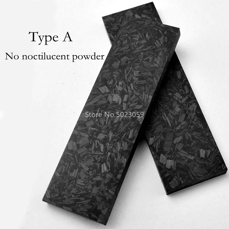 1Piece Noctilucent Marbled CF Carbon Fiber Block Ripple Resin Tool for DIY Knife Handle Craft Supplies