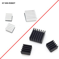 3pcs + Adhesive Raspberry Pi 3 Heatsink Cooler Pure Aluminum Heat Sink Set Kit Radiator For Cooling Raspberry Pi 2 B