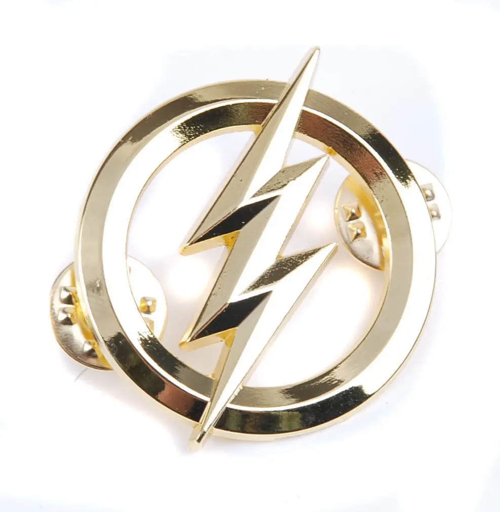 

US The Flash Metal Badges Gold Personality Badge-US126