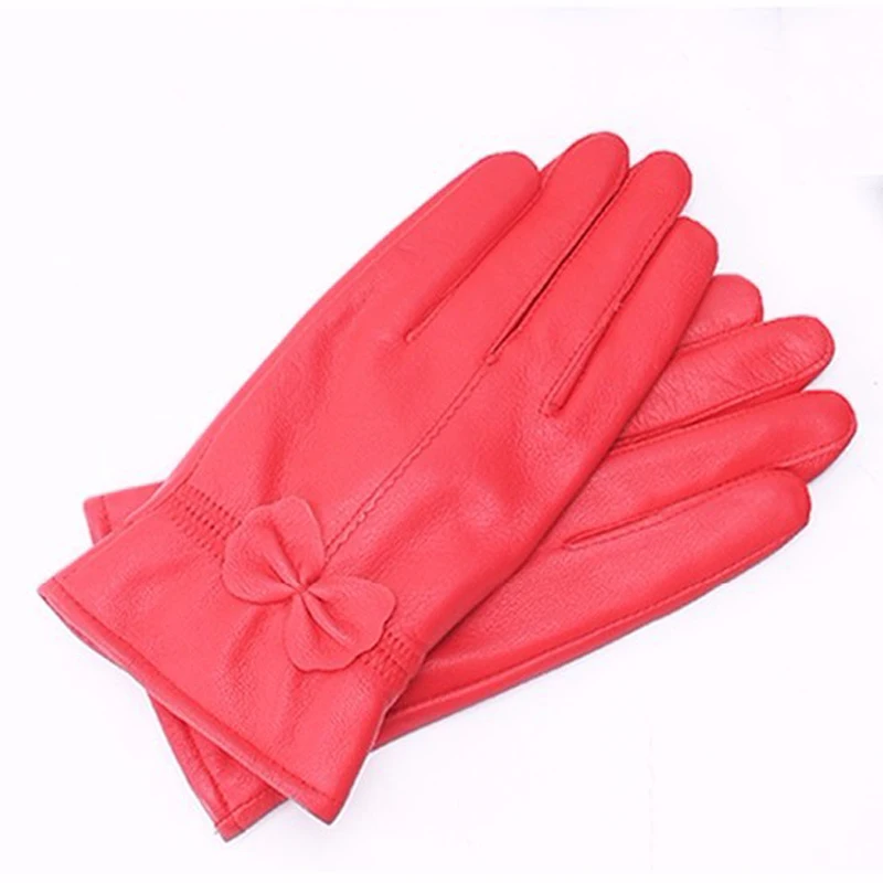 New Arrival 2024 100% High Quality Leather Glove Women\'s Pure Classical Style Sheepskin Gloves Winter Mittens Free Shipping