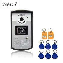 Vigtech-videoportero con sistema de intercomunicación para el hogar o apartamento, cámara de visión nocturna IR, teléfono impermeable, unidad exterior