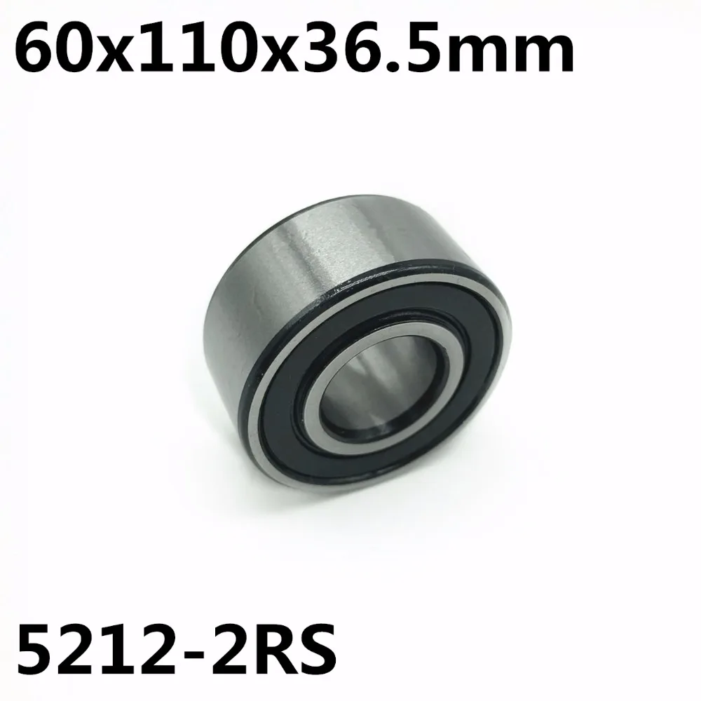 5212-2RS 60x110x36.5 mm Double Row Angular Contact Bearings 5212