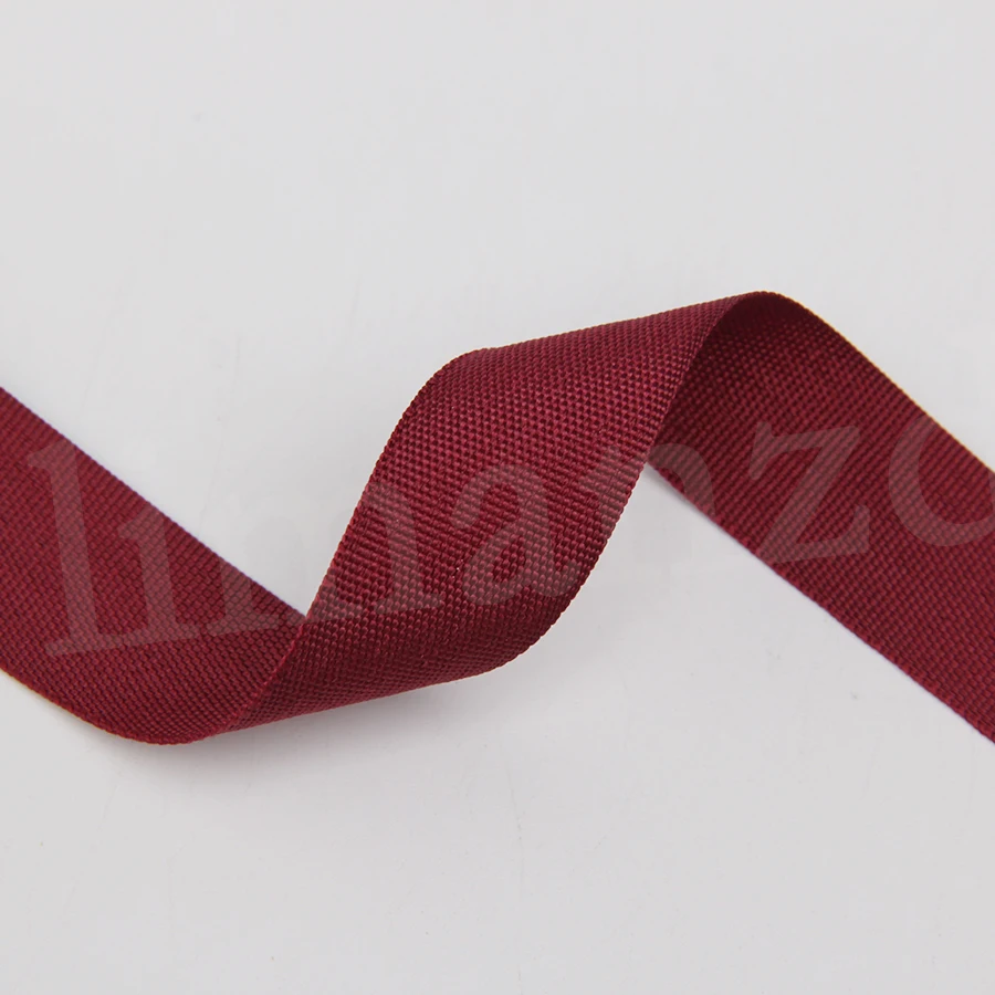 Red Color Polyester Ribbon Bias Tape Grosgrain 3/4