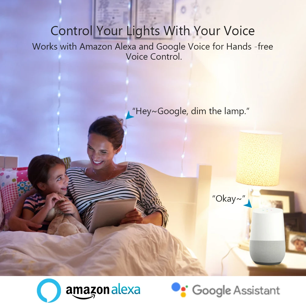 Tuya vida inteligente app regulável e27 wifi rgb lâmpada led controle de voz por eco alexa google assistente 2.4g wifi controle temporizador