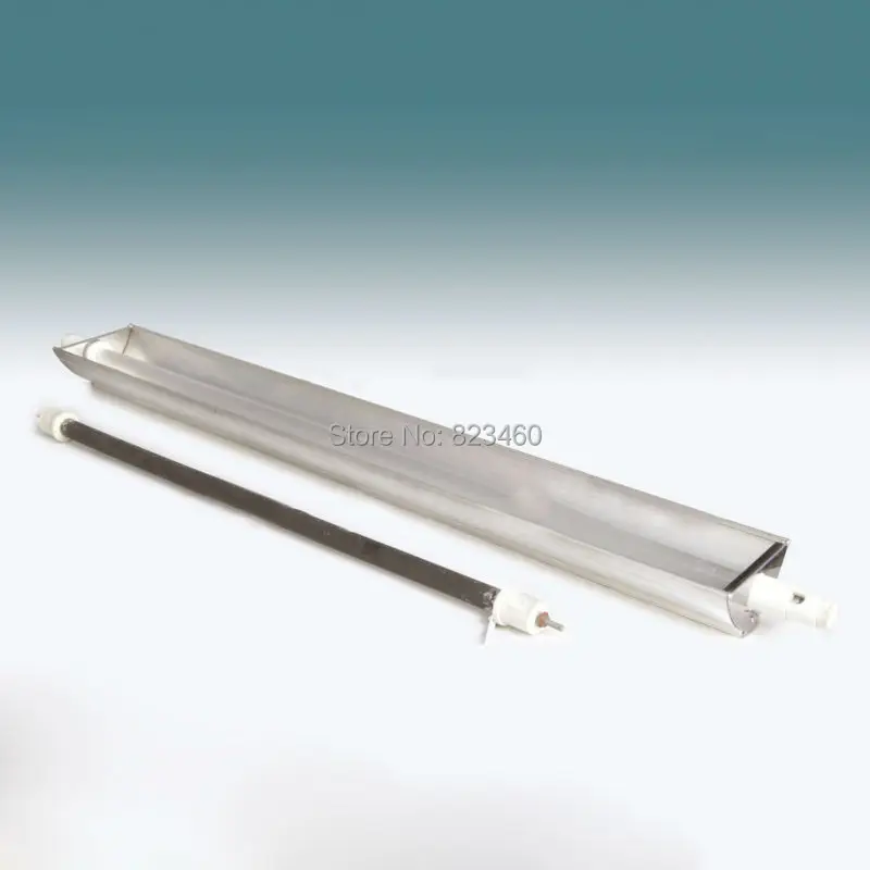 quartz heat tube with reflector IR heating elements far infrared quartz pipe far-ultrared tube customized