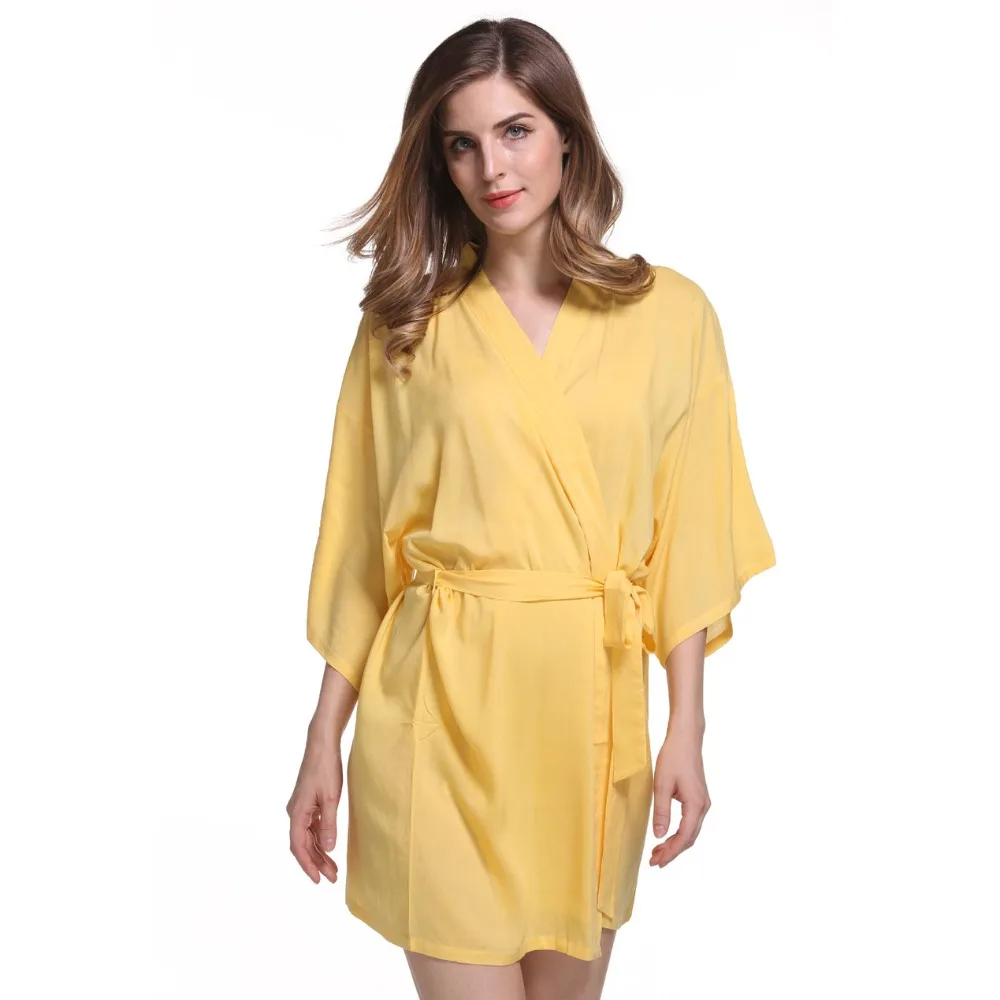 Bridesmaid Wedding Bridal Cotton Spa Night sleepwear Robe for Women WQ42