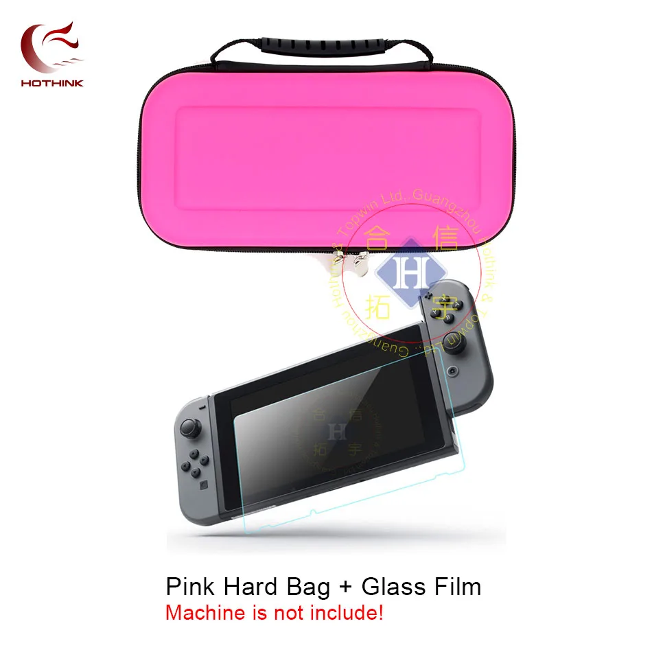 HOTHINK Жесткий Чехол для Переноски Чехол с 10 Держатель игровой карты + закаленное Стекло Экран Protecto для Nintendo Switch NS nintend