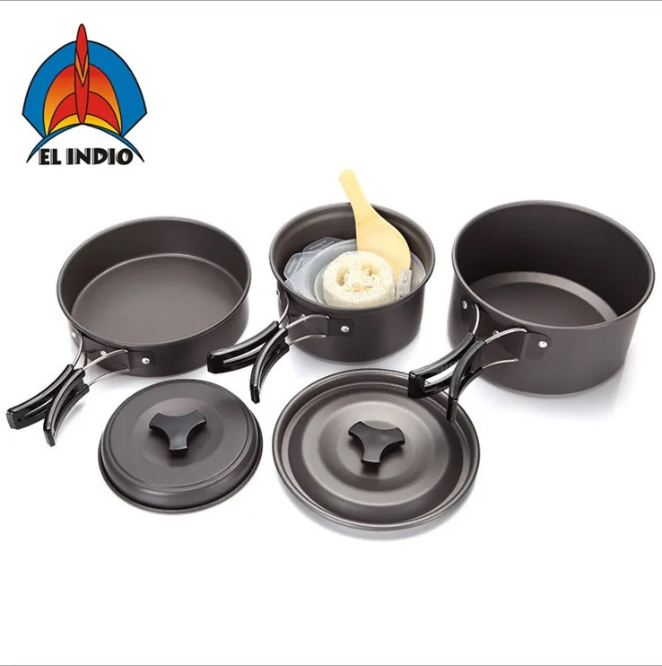 EL INDIO Camping pan camping pot ,picnic pot, barbecue pot, boutdoor 2-3 people DS300