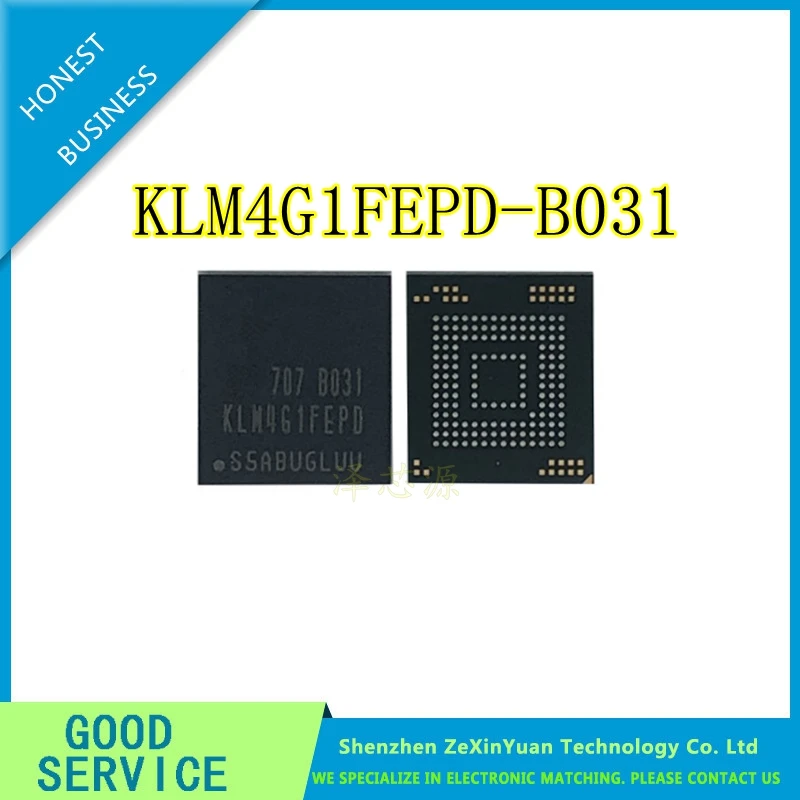 1PCS-10PCS  new original   KLM4G1FEPD-B031 EMMC BGA KLM4G1FEPD B031