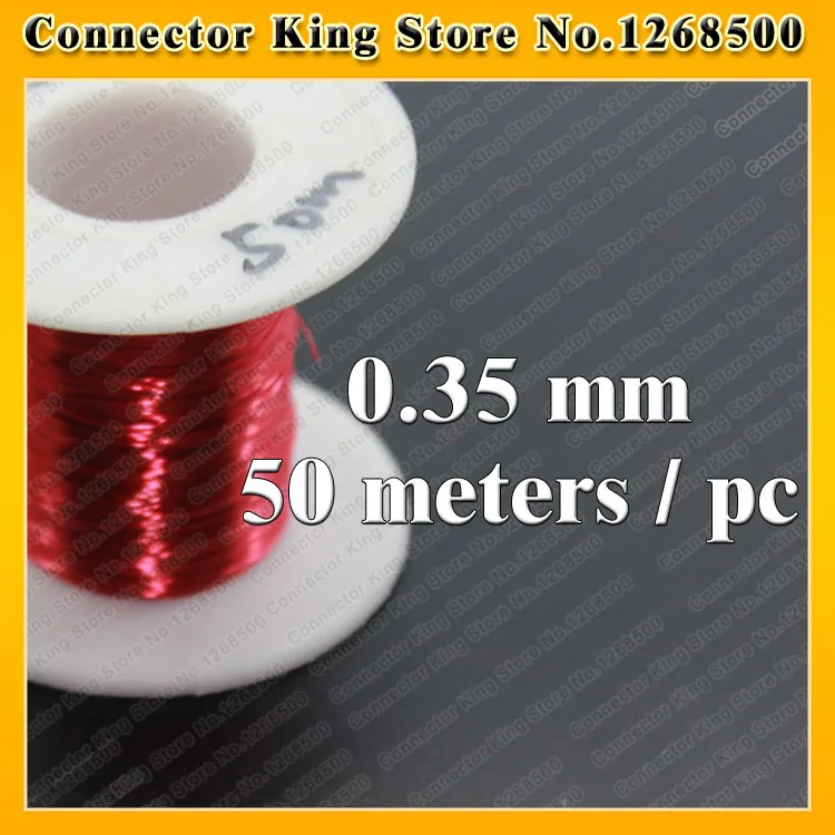 ChengHaoRan  QA-1-130 Red Magnet Wire 0.35 mm *50 meters/pc Enameled Copper wire Magnetic Coil Winding