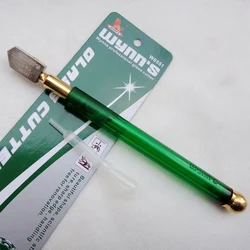 New 2-19mm Diamond glass cutter Tipped Glass Cutter Plastic Handle Oil Feed Cutting Tools W0551